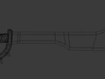 Orc Saber Low-poly 3D model