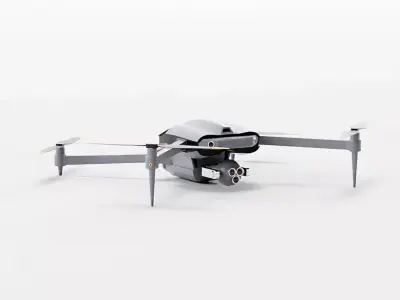 Quadcopter Drone Low-poly 3D model purchase