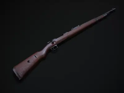 Kar98 Low-poly 3D model