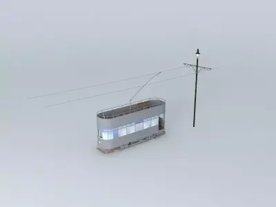 Double decker tram Free 3D model purchase