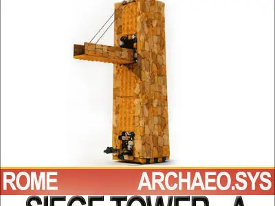 Ancient Rome Siege Machines Collection 3D Model Pack