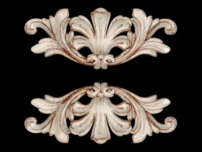 Classic carved 076 3D model