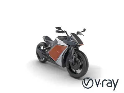 ThunderVolt Hybrid Motorcycle model pack Low-poly 3D model