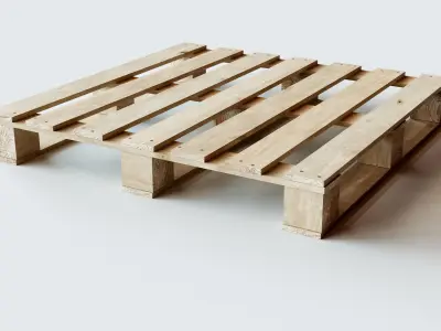 Wooden Warehouse Palette 3D model