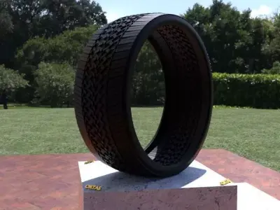 ORTAS TIRE NO 43 GAME READY Low-poly 3D model