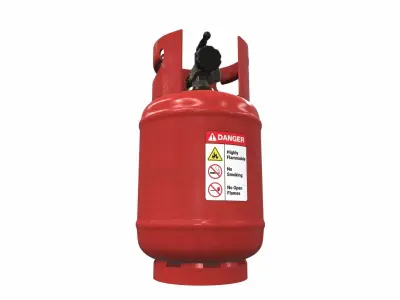 Gas cylinder tank L8 3D model