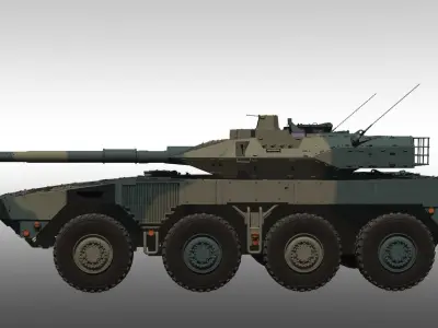 JGSDF Type-16 maneuver combat vehicle Update 3D model