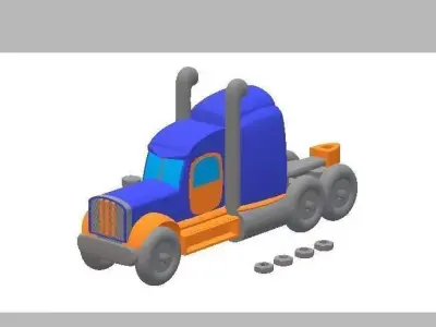 Semi Truck 3D print model purchase
