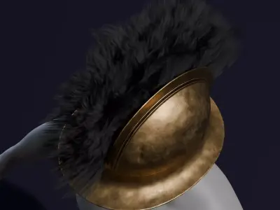 Celtic Hallstatt Bronze Helmet Low-poly 3D model