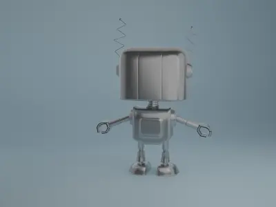 robot 3D model 80