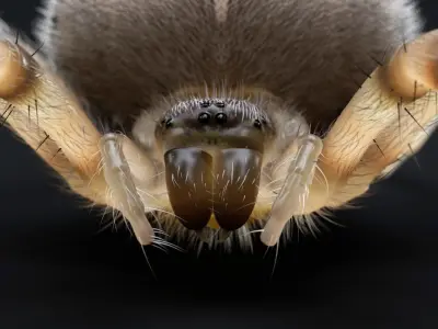 Garden Spider Low-poly 3D model buy