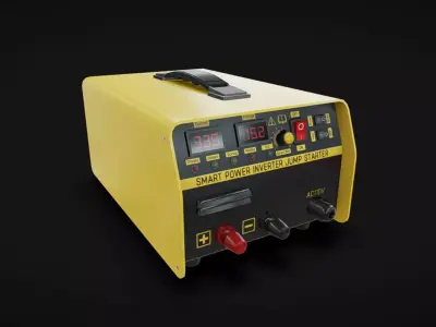 Battery 06 Low-poly 3D model