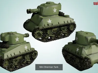 Mini Tanks  3D Model Pack