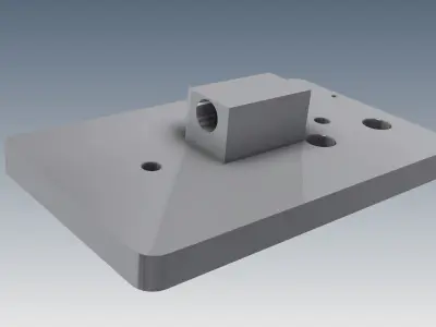 CoreGrip holder blokk down 3D model