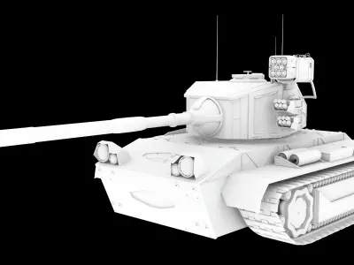 Tank vehicle military 3D model