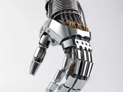 Futuristic Robotic Hand 3D Model 3D model