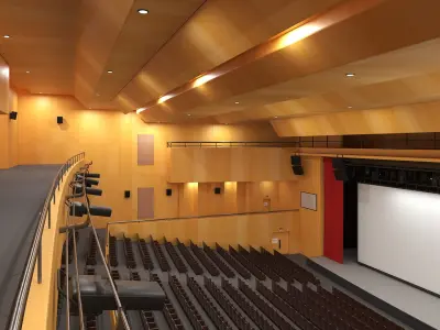 Big Conference Hall 3D model