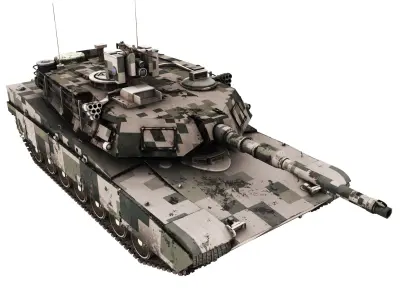 ABRAMS Low-poly 3D model