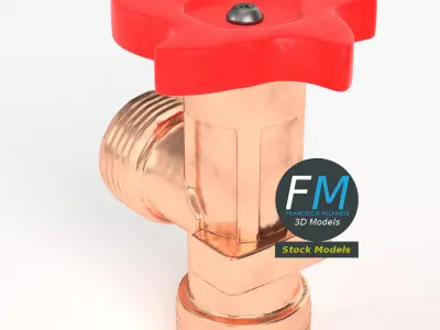 Gas valve 3D model