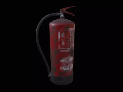 Fire Extinguisher Low-poly 3D model 15