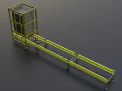 Pallet Dispenser 3D designed 3D model
