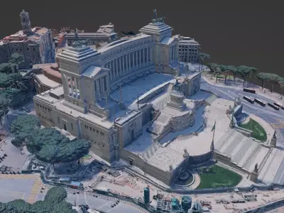 Altare della Patria Rome 3D Scan Single Material 3D model