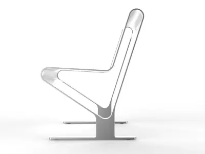 Waiting Room Seat V2 1 Big Seat 3D model