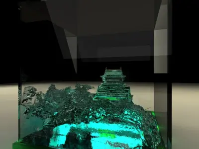 Chinese ancient house Low-poly 3D model