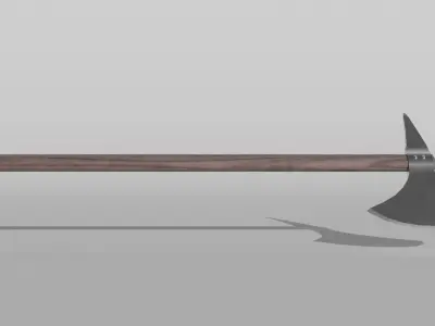 Battle Axe Low-poly 3D model