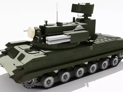 9K22 Tunguska 3D model