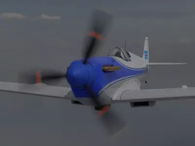 Supermarine Spitfire civil registration 3D model