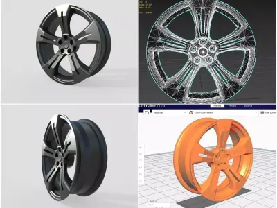 Rim 17 in M2 Free low-poly 3D model