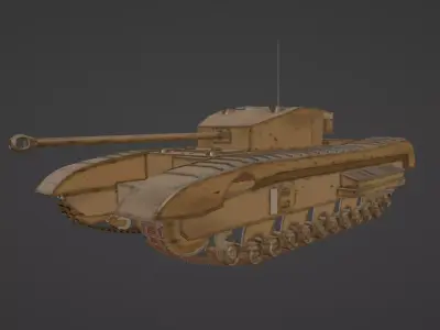 A43-Black Prince Low-poly 3D model