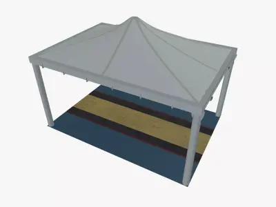 Tent house 3D model purchase