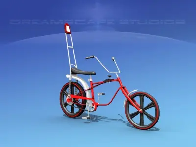 Chopper Style Boys Bicycle 1970 3D model