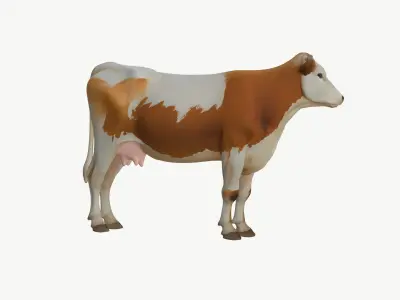  Cow Realistic for Game 