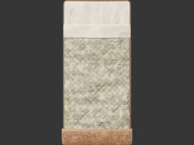 Medieval Common Accessory Bedroll Low-poly 3D model