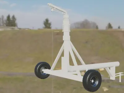 Water Canon Low-poly 3D model