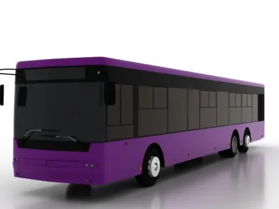 Bus Bogdan A80110 Low Low-poly 3D model