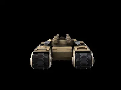 Futuristic Tank 3D model by gravyjohn