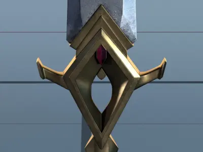 Sword 2 PBR 3D model