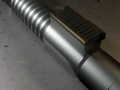 Luke Skywalker Lightsaber Low-poly 3D model