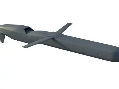 Burevestnik nuclear missile 3D model