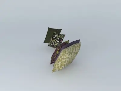 Color cushion Free 3D model