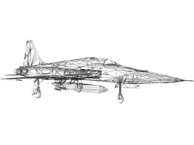 AIRCRAFT F5F Free 3D model