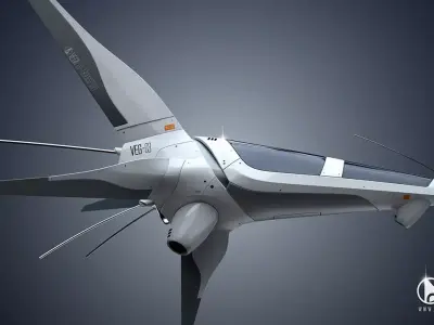 VEG-03 Spaceship Free 3D model