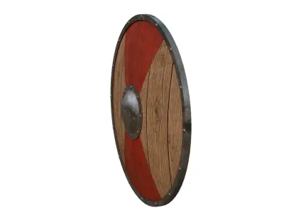 Round Shield Low-poly 3D model