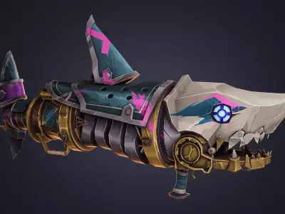 Arcane Fishbone Low-poly 3D model