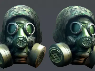 Helmet 3d model military combat Military scifi Low-poly 3D model Low-poly 3D model buy