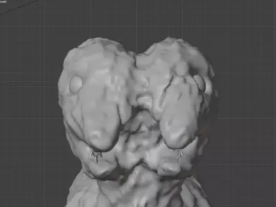 Two Face Dog 3D model